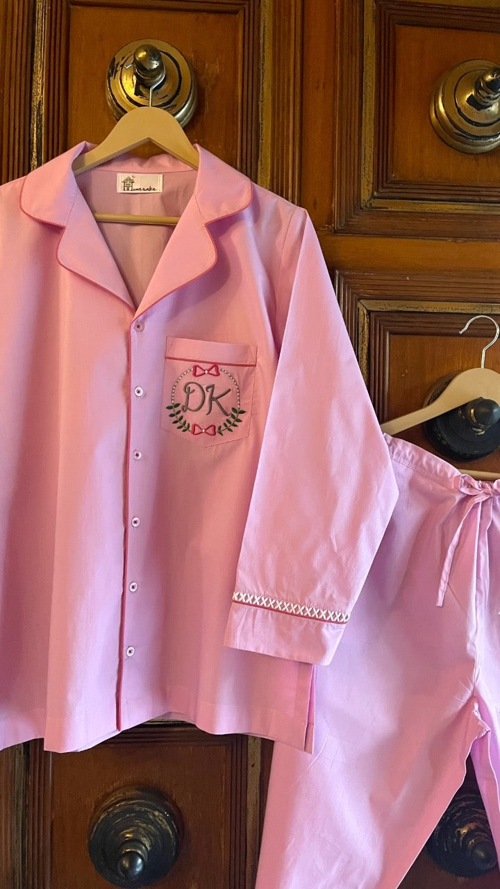 Pink Wreath Nightwear
