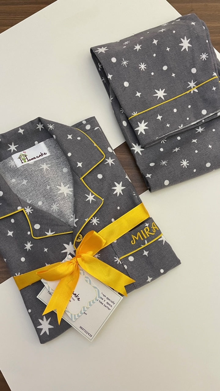 Grey Skies Kids Flannel Nightwear