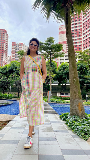 The Rainbow Sling Dress