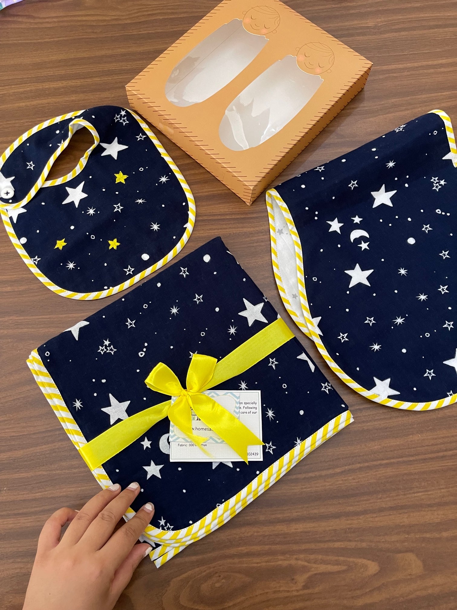 Midnight Sparkles Swaddle Set