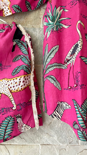 Pink Safari Shirt & Shorts