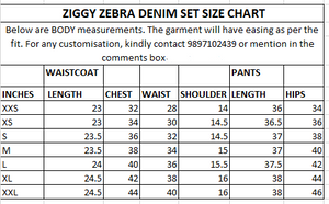'Ziggy Zebra' Denim Set