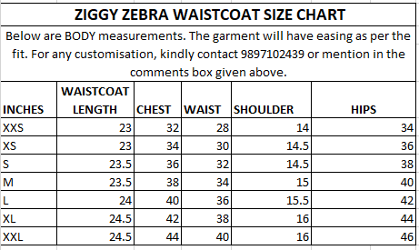 'Ziggy Zebra' Waistcoat